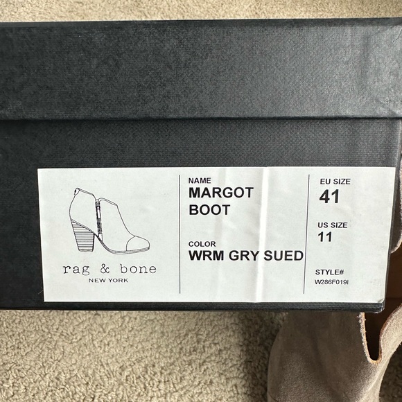 Rag & Bone Margot Booties - gray - size 41 - Picture 2 of 9